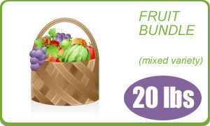 Organic fruit bundle 20 lbs sample image
