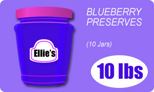 Organic blueberry preserves 10 lbs sample image