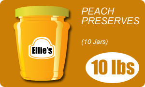 Organic peach preserves 10 lbs sample image