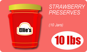 Organic strawberry preserves 10 lbs sample image